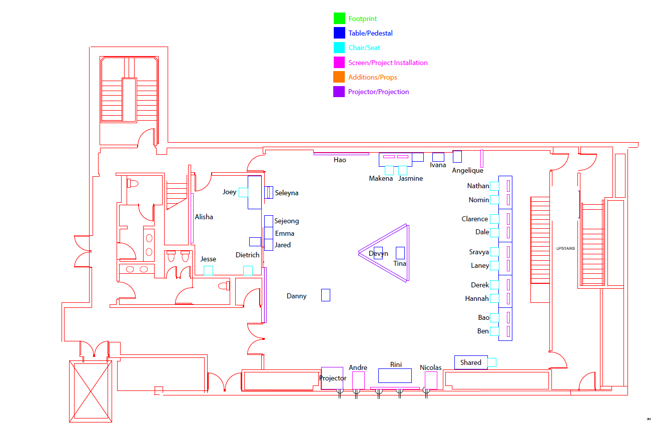 Exhibition Spatial Coordination - 2D to 3D Translation